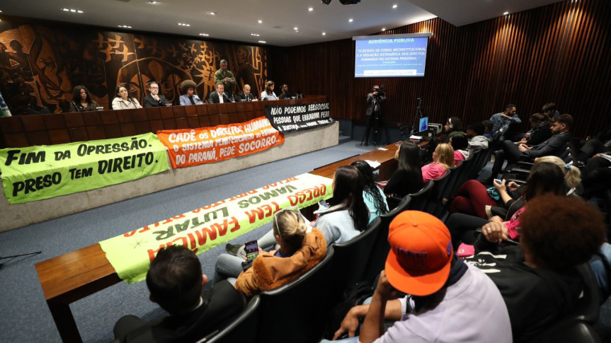 Prmeira Audiência Pública "O Estado de Coisas Inconstitucional e a Violação Sistemática dos Direitos Humanos no Sistema Prisional", maio de 2024.