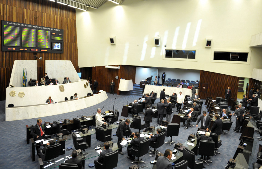 Plenário da Assembleia Legislativa do Paraná.