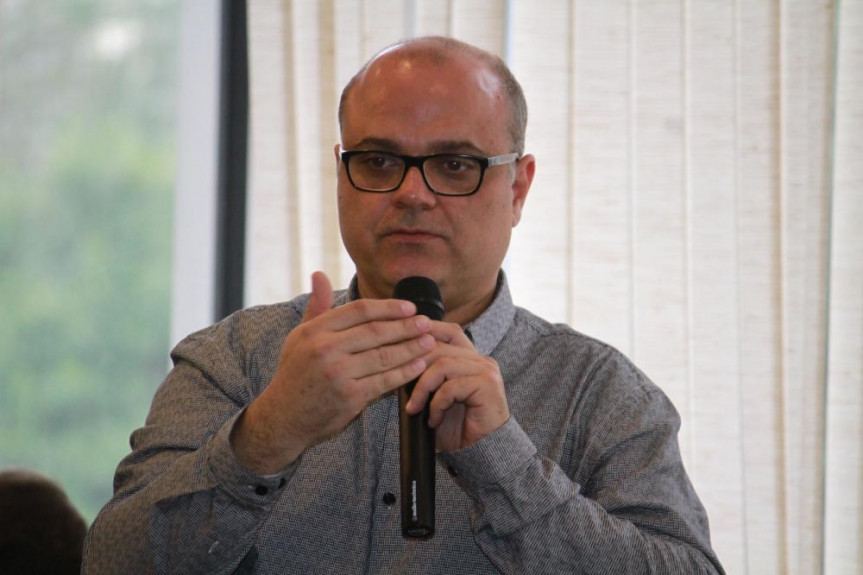 Gilberto Martins Ayres, preletor do curso de Arquivologia organizado pela Escola do Legislativo.