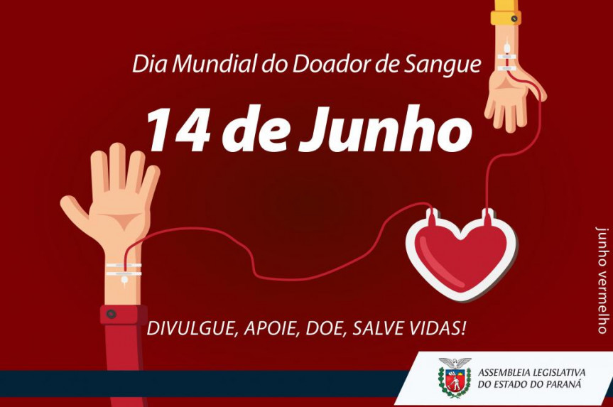 O Dia Mundial do Doador de Sangue é celebrado na data de 14 de junho, momento para agradecer aos milhares de voluntários e conscientizar sobre esse gesto de amor.