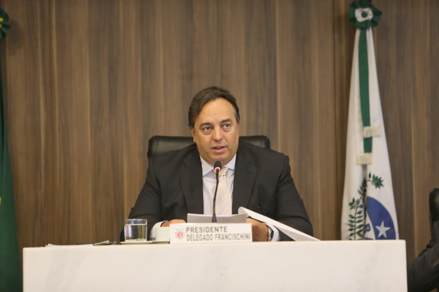 Deputado Delegado Francischini (PSL), presidente da CCJ, e relator do projeto que institui o Fundo de Combate à Corrupção (Funcor/PR). 