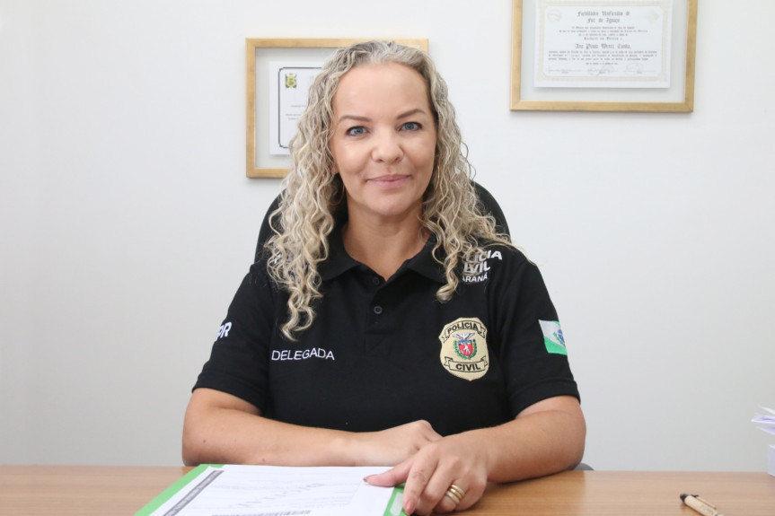 Ana Paula Cunha Carvalho, delegada-chefe do Núcleo de Proteção à Criança e ao Adolescente Vítimas de Crime (Nucria) de Ponta Grossa.