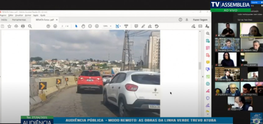 Audiência pública ouviu sociedade sobre os atrasos nas obras da Linha Verde, em Curitiba.