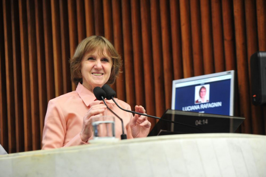 Deputada Luciana Rafagnin (PT), líder do Bloco Parlamentar da Agricultura Familiar da Assembleia Legislativa do Paraná (Alep) 