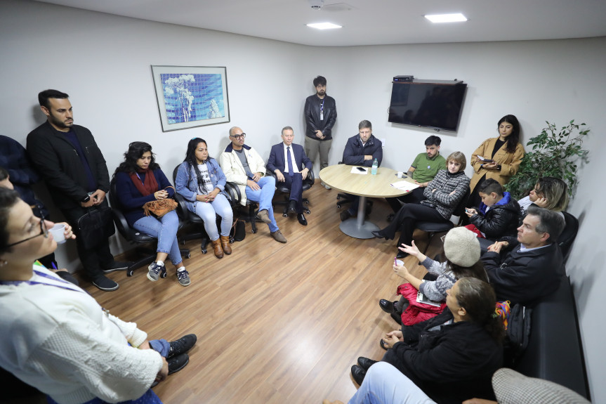 Encontro foi realizado na Sala Caíto Quintana, no início da tarde desta segunda-feira (12).