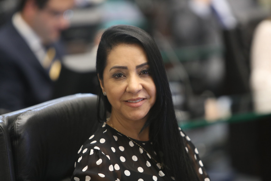 Deputada Cantora Mara Lima (PSC), presidente da Comissão de Defesa dos Direitos da Mulher da Assembleia Legislativa do Paraná.