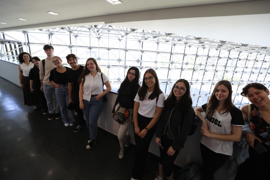 Visitantes conheceram o Prédio dos Gabientes.