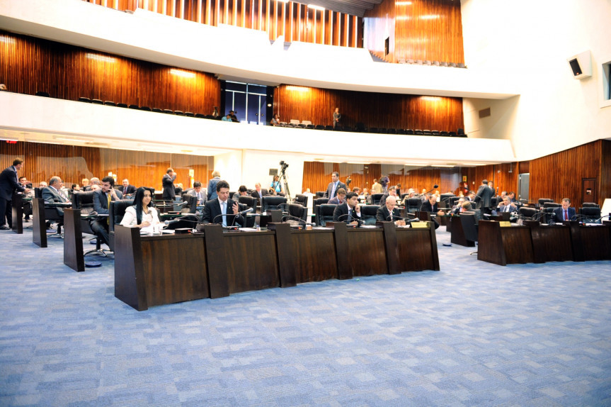 Plenário da Assembleia legislativa do Paraná.