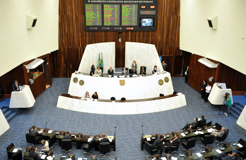 Plenário da Assembleia Legislativa do Paraná.