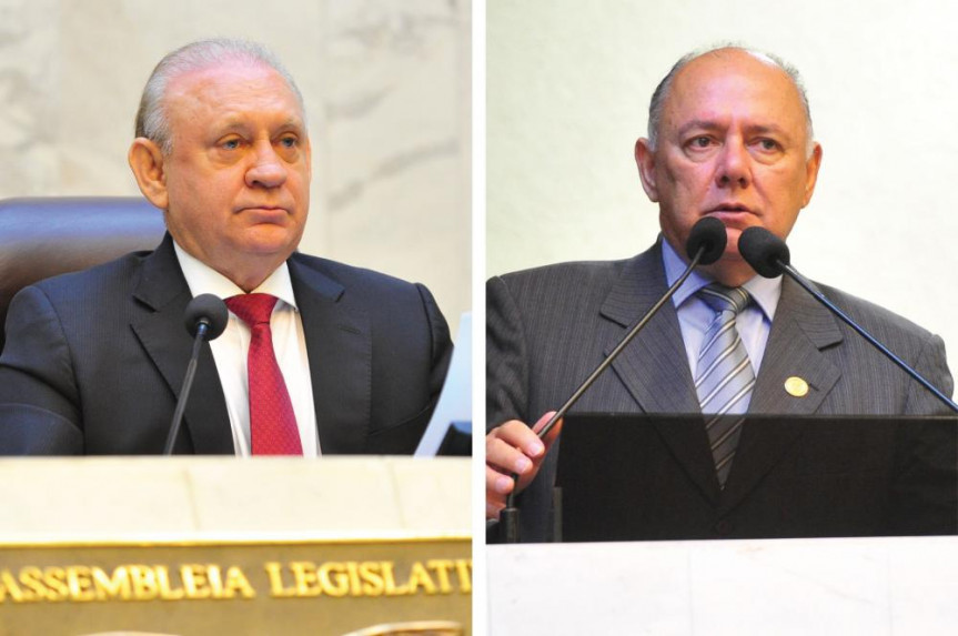 Presidente da Alep, Ademar Traiano (PSDB), e deputado Schiavinatto (PP).