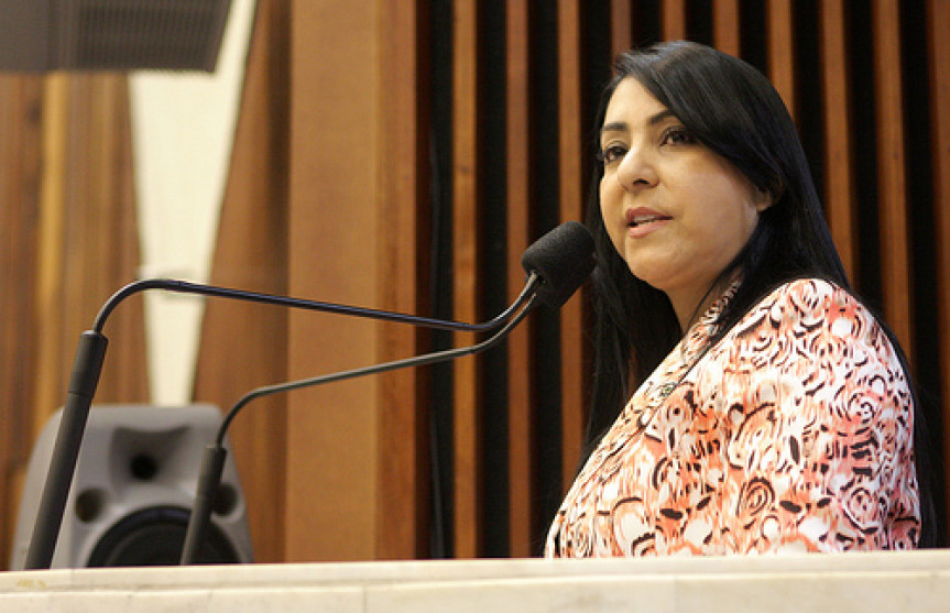 Deputada Cantora Mara Lima (PSDB), proponente do debate, que acontece no Plenarinho da Casa