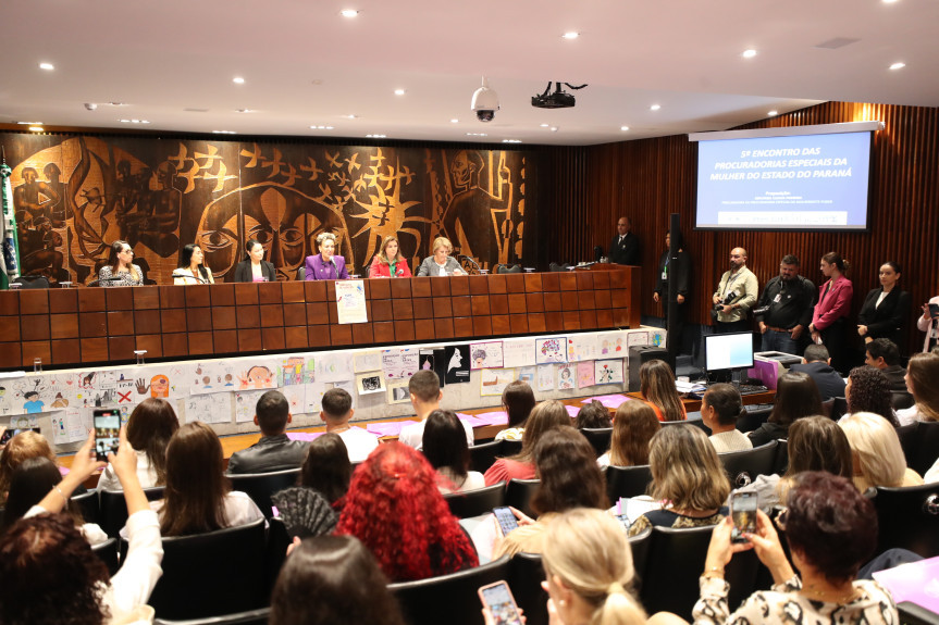 O 5º Encontro das Procuradorias Especiais da Mulher ocorreu no Plenarinho da Casa ao longo de toda esta quinta-feira (25).