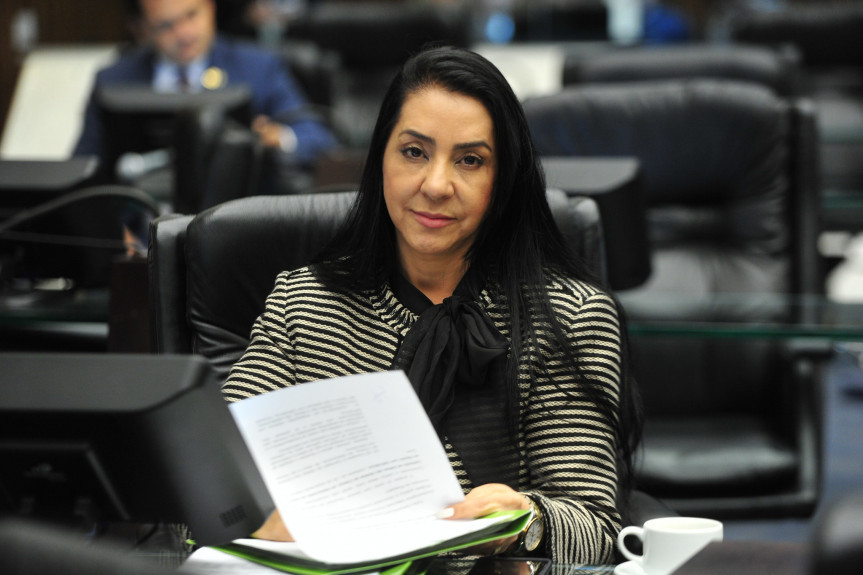 Deputada Cantora Mara Lima (PSC), presidente da Comissão de Defesa dos Direitos da Mulher da Assembleia Legislativa do Paraná.