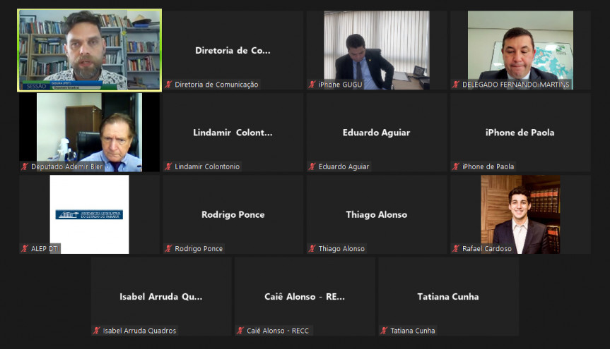 Reunião da Comissão de Ecologia e Meio Ambiente e Proteção aos Animais.