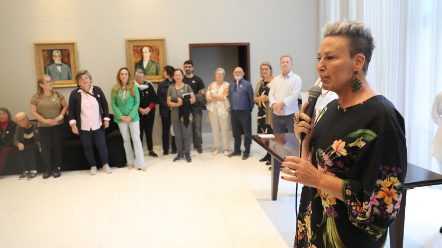 Deputada Cloara Pinheiro (PSD), vice-presidente da Comissão de Cultura, participou da abertura da mostra.