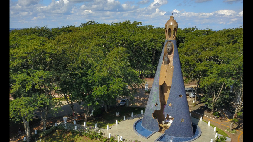 Santuário de Nossa Senhora Aparecida, situado no município de Itaipulândia, na Região Oeste do Paraná