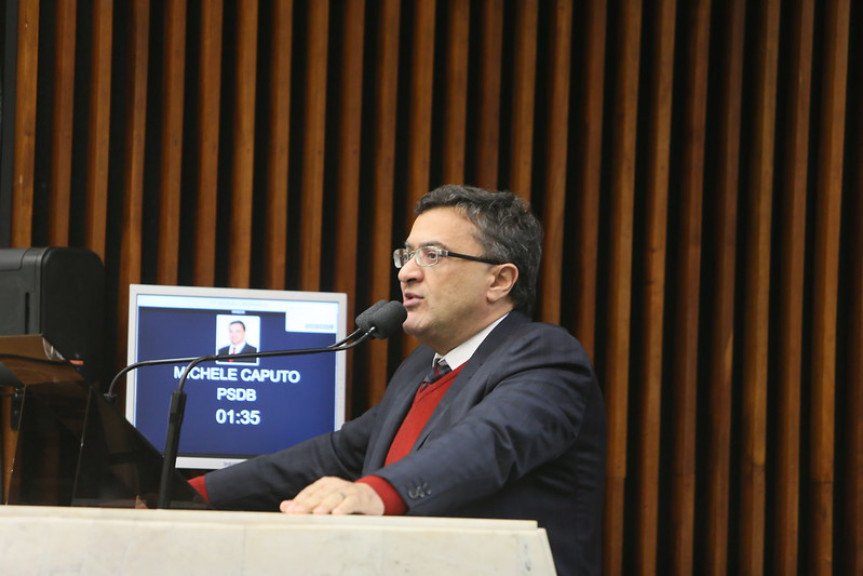 Deputado Michele Caputo (PSDB), coordenador da Frente Parlamentar do Coronavírus na Assembleia Legislativa do Paraná.