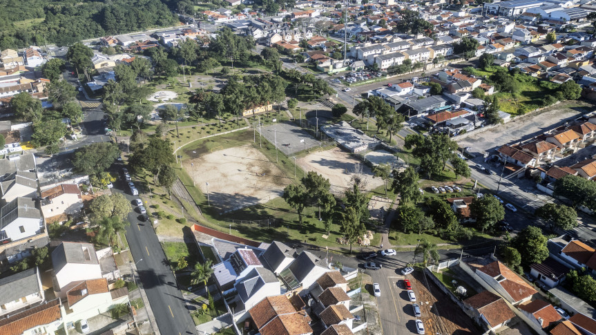 Praça da Colonização Menonita no Boqueirão.