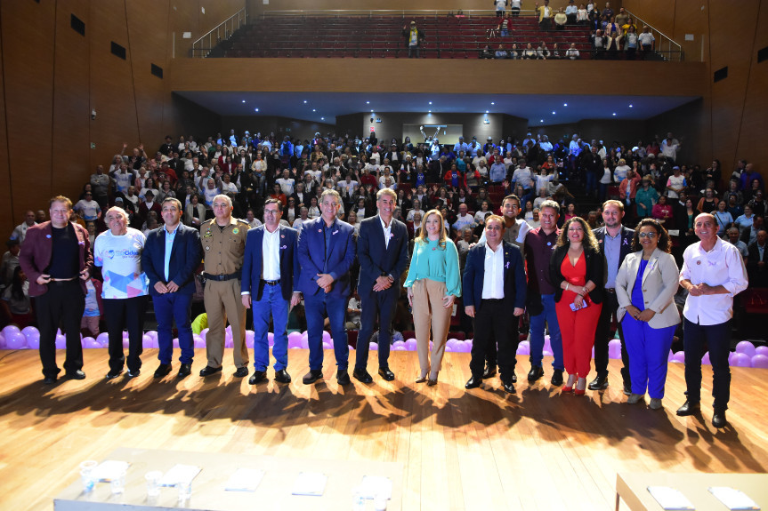 Registro do 2º Seminário Feliz Cidades dos Idosos realizado em Cascavel no último mês de julho.