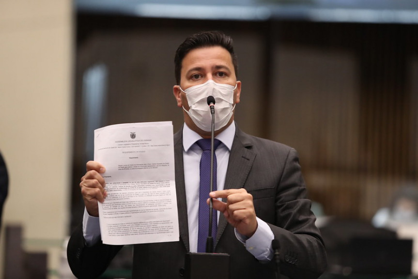 Deputado Arilson Chiorato, líder da Oposição na Assembleia Legislativa do Paraná.