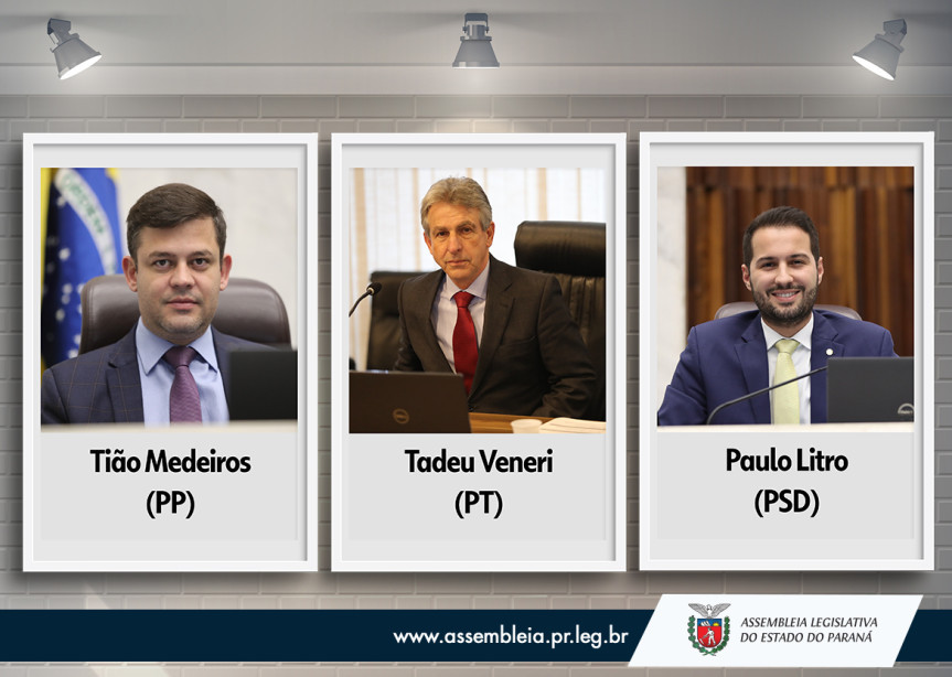 Tião Medeiros (PP), Tadeu Veneri (PT) e Paulo Litro (PSD) passam a integrar a bancada paranaense em Brasília.