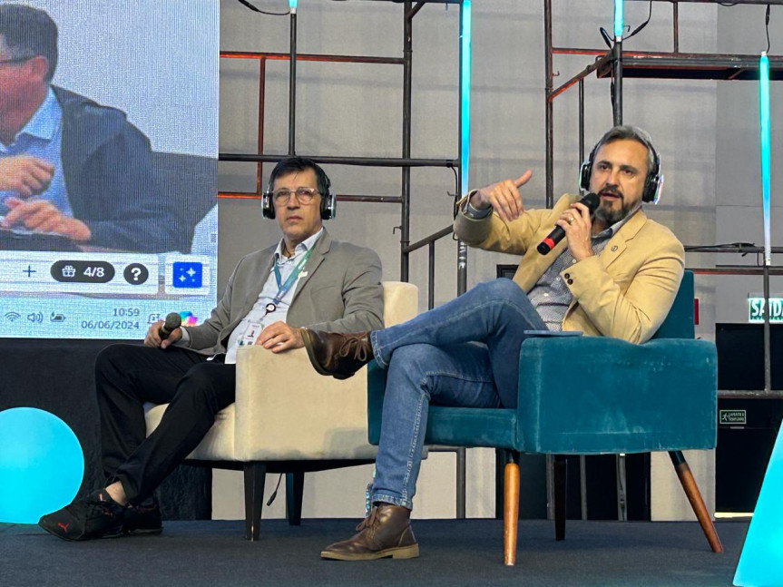 Na quinta-feira (6), o presidente da comissão, deputado Fabio Oliveira (Podemos), participou de um painel na Inventum 2024.