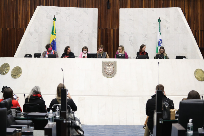 Sessão solene marcou o encerramento da campanha - “Juntas pela dignidade menstrual”.