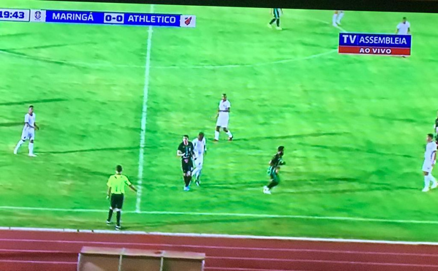 O primeiro jogo transmitido pela TV Assembleia foi entre Maringá e Athletico Paranaense, válido pela segunda rodada do Campeonato Paranaense de Futebol.