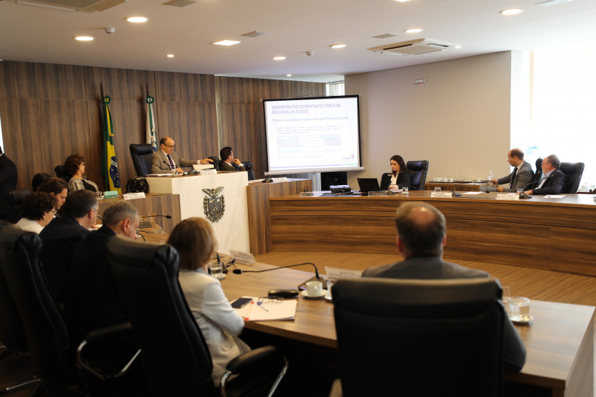 Secretário Beto Preto apresentou aos deputados da Comissão de Saúde a prestação de contas dos investimentos na saúde.