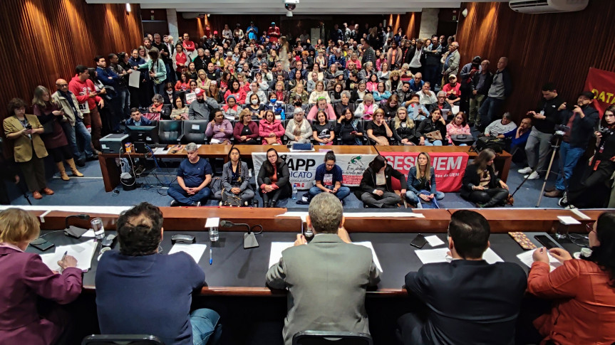 Reunião lotou o Plenarinho da Assembleia Legislativa na manhã desta terça-feira (6).