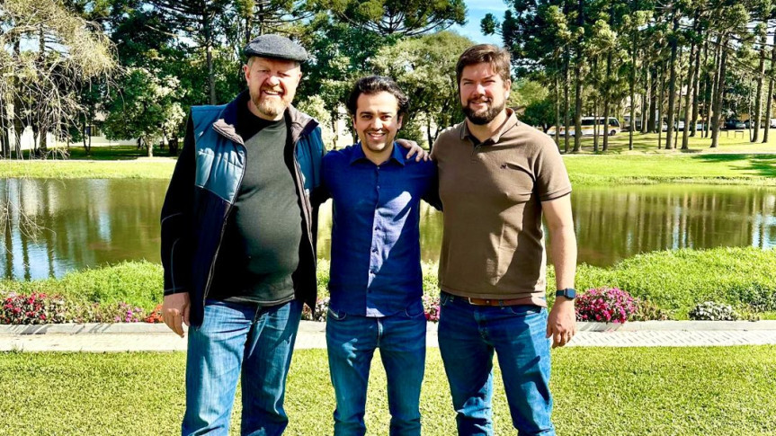 Werner Braun, Deputado Luiz Fernando Guerra e Rubens Kliewe.