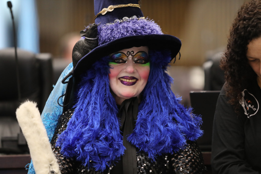 A educadora Elisabeth Maschke, que interpreta a Bruxa Beth, recebeu Voto de Congratulações proposto pelo deputado Plauto Miró.