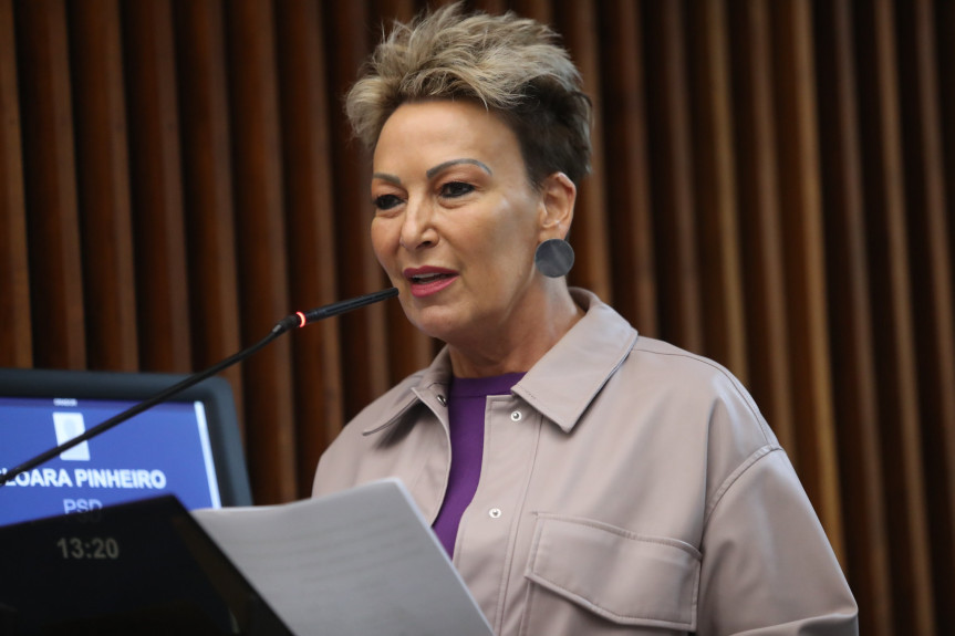 A Procuradora Especial da Mulher, deputada Cloara Pinheiro (PSD).