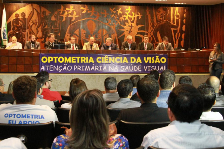 Audiência pública sobre a Optometria no Estado do Paraná, que aconteceu em 2017.