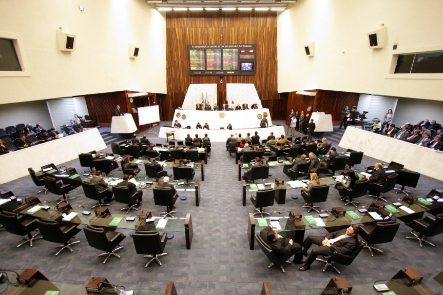 Plenário da Assembleia Legislativa do Paraná.