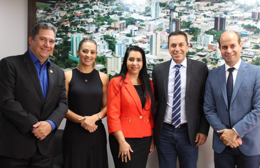 Deputados Gilson de Souza (PSC), Mabel Canto (PSC), Mara Lima (PSC), Reichembach (PSC) e deputado Evandro Araújo (PSC).