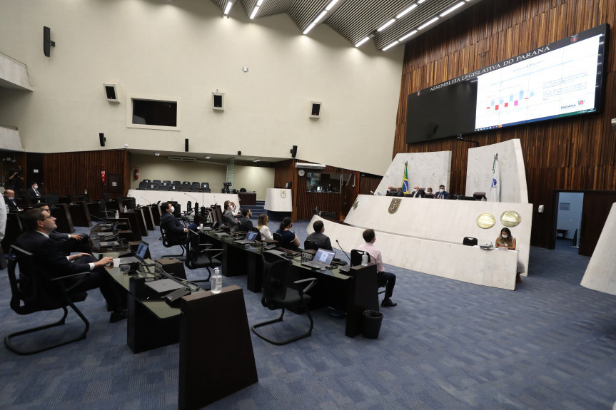 Secretário da Fazenda apresenta aos deputados o balanço do terceiro quadrimestre de 2021.