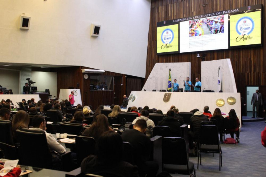 Expectativa de plenário lotado para mais uma Aulão do ENEM que será realizado no dia 13 de agosto na Assembleia Legislativa.