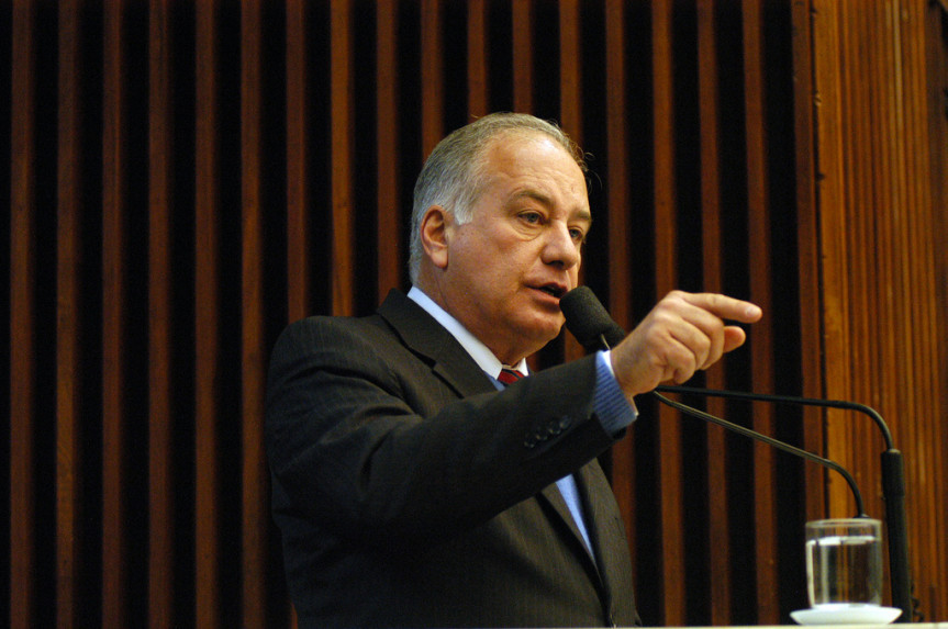 Deputado Luiz Eduardo Cheida (PMDB), propositor do projeto de descarte de medicamentos. 