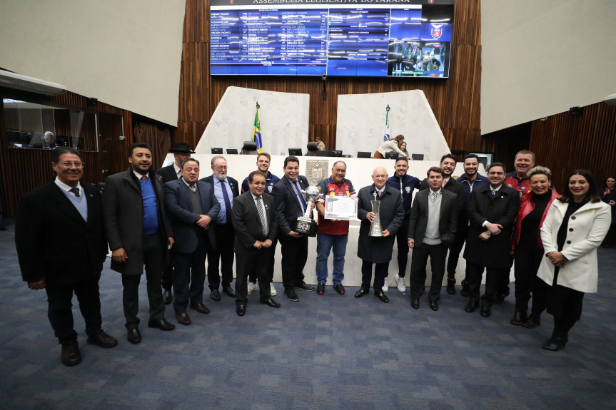 Parlamentares entregaram a Menção Honrosa durante a sessão plenária desta terça-feira (13).