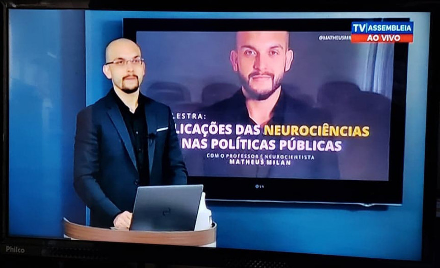 O professor e neurocientista, Matheus Milan, encerrou o ciclo de palestras promovido pela Escola do Legislativo da Assembleia em parceria com a Esmafe.