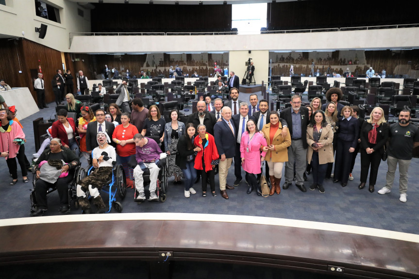 O Grande Expediente da Sessão Plenária desta segunda-feira contou com a participação de representantes da Feapaes/PR e FEBIEX.