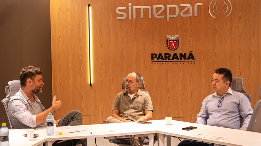 O deputado Goura (PDT) reuniu-se com o presidente do Simepar, Paulo de Tarso, na quinta-feira (9).