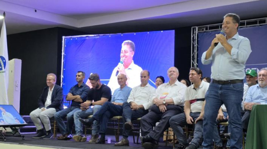 Deputado Cobra Repórter (PSD) durante a Sessão Especial da Assembleia Itinerante.