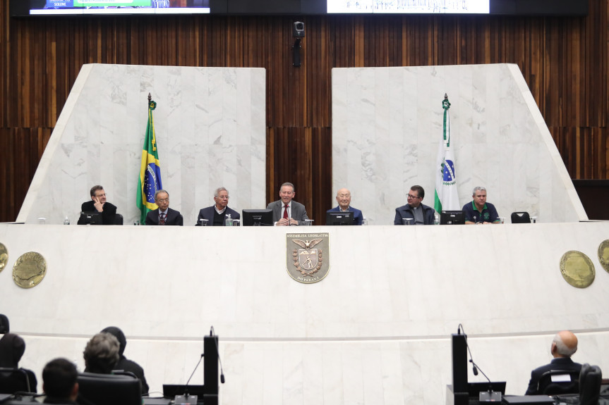 A solenidade que prestou homenagens ao Padre Haruo Sasaki ocorreu na noite desta terça-feira (6), no Plenário da Assembleia Legislativa.