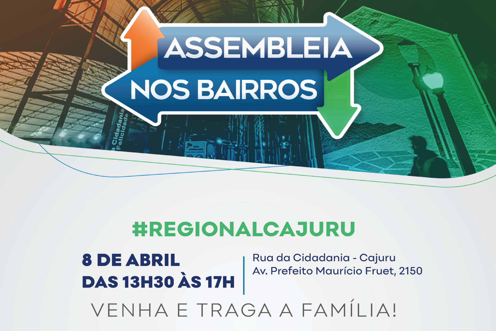 Assembleia nos Bairros promove nesta quarta-feira (8) edição inédita na Regional Cajuru com serviços à população
