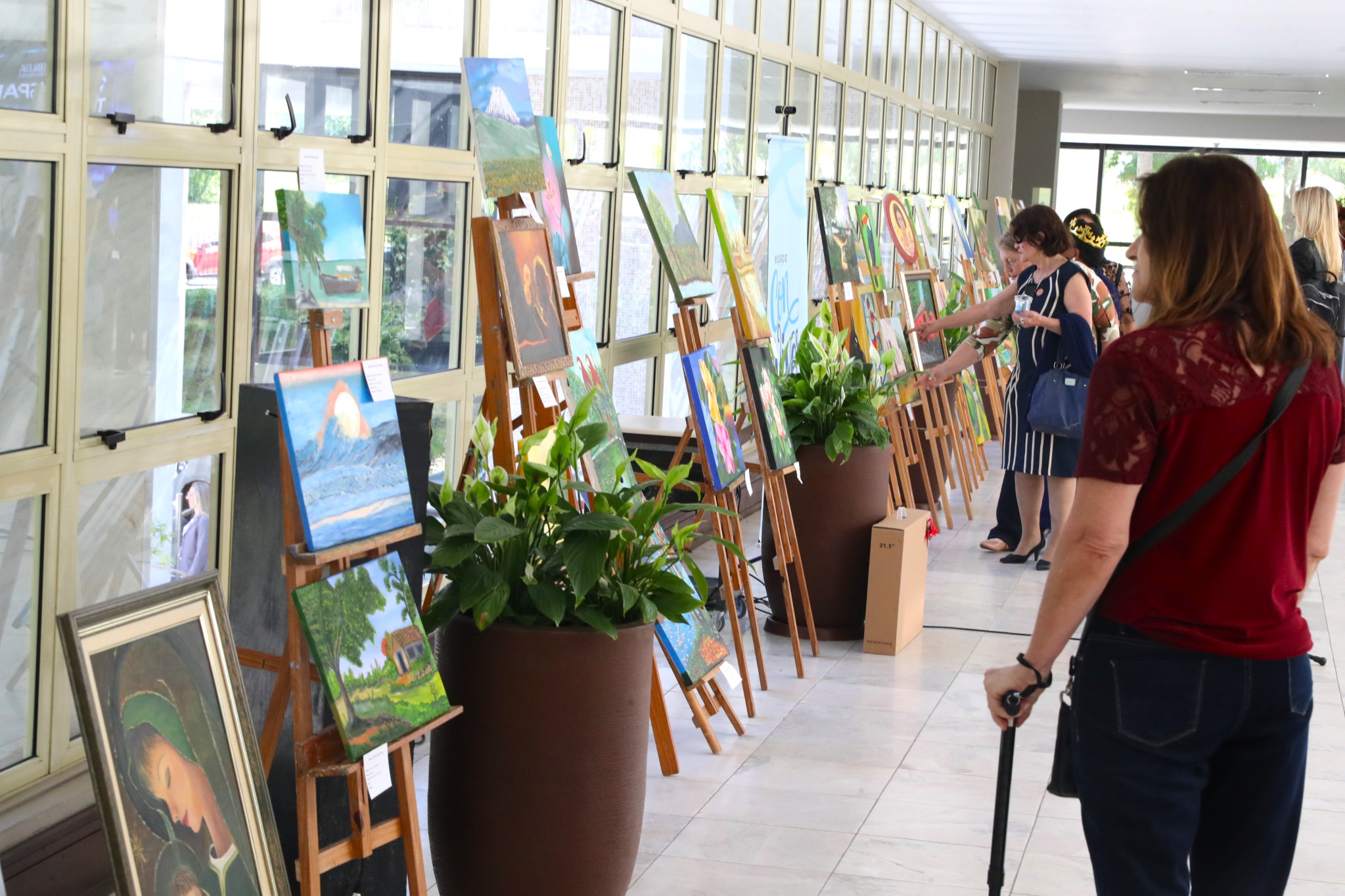 Exposição de pinturas de pessoas idosas ganha espaço na Assembleia, celebrando criatividade e inclusão