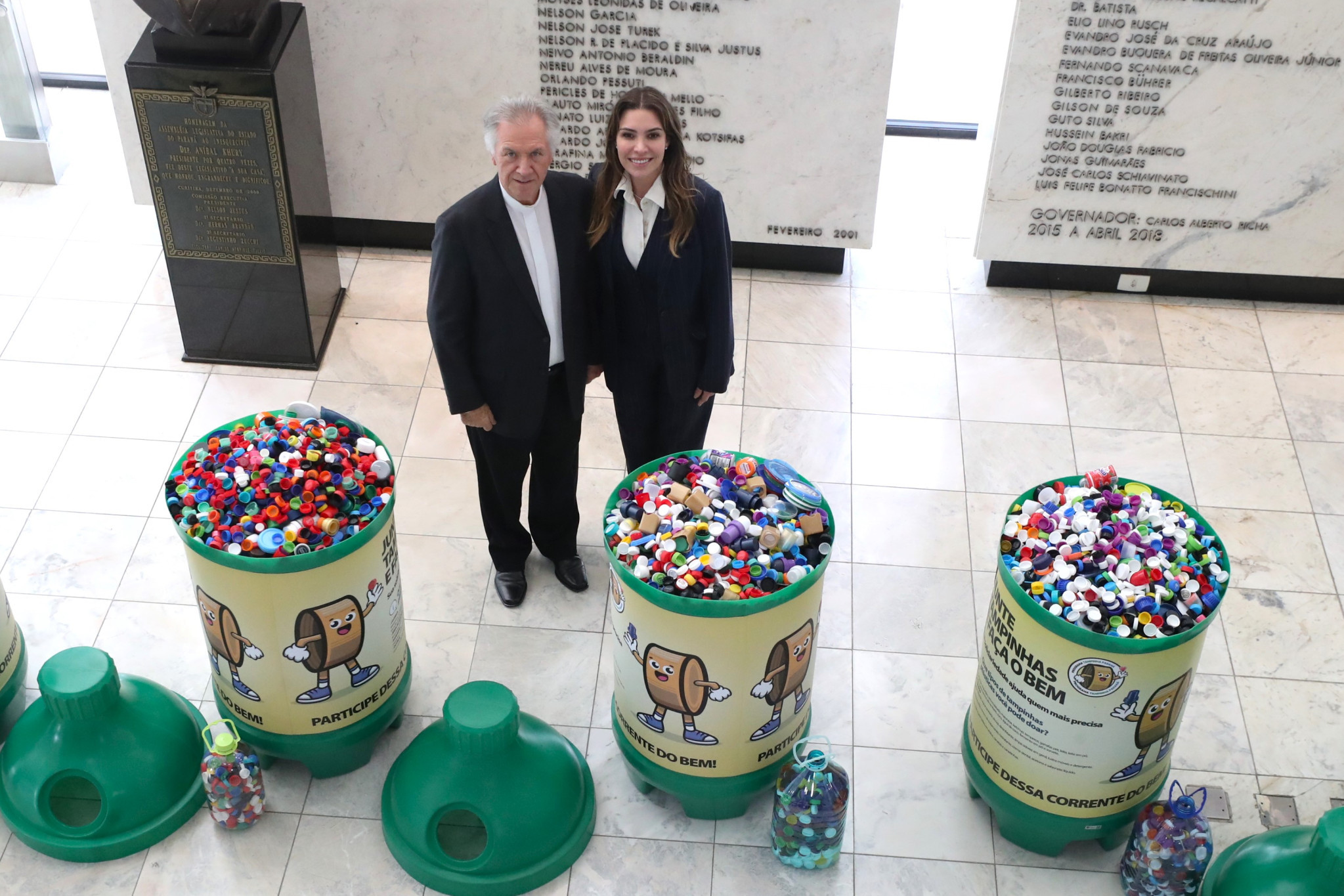 Assembleia Legislativa entrega nova remessa de tampinhas plásticas ao Asilo São Vicente de Paulo