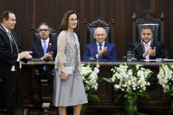 Presidente Traiano prestigia posse da nova desembargadora do Tribunal de Justiça do Paraná
