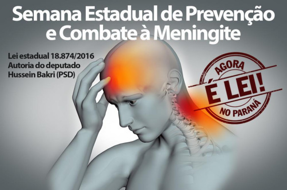 Semana para esclarecimentos sobre a prevenção e o combate à meningite agora é lei no Paraná